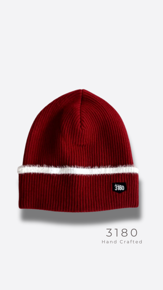 3180 Women's Fabric-Lined Reversible Winter Beanie – Vibrant Red