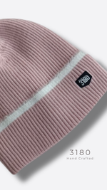 3180 Women's Fabric-Lined Reversible Winter Beanie - Elegant Light Pink