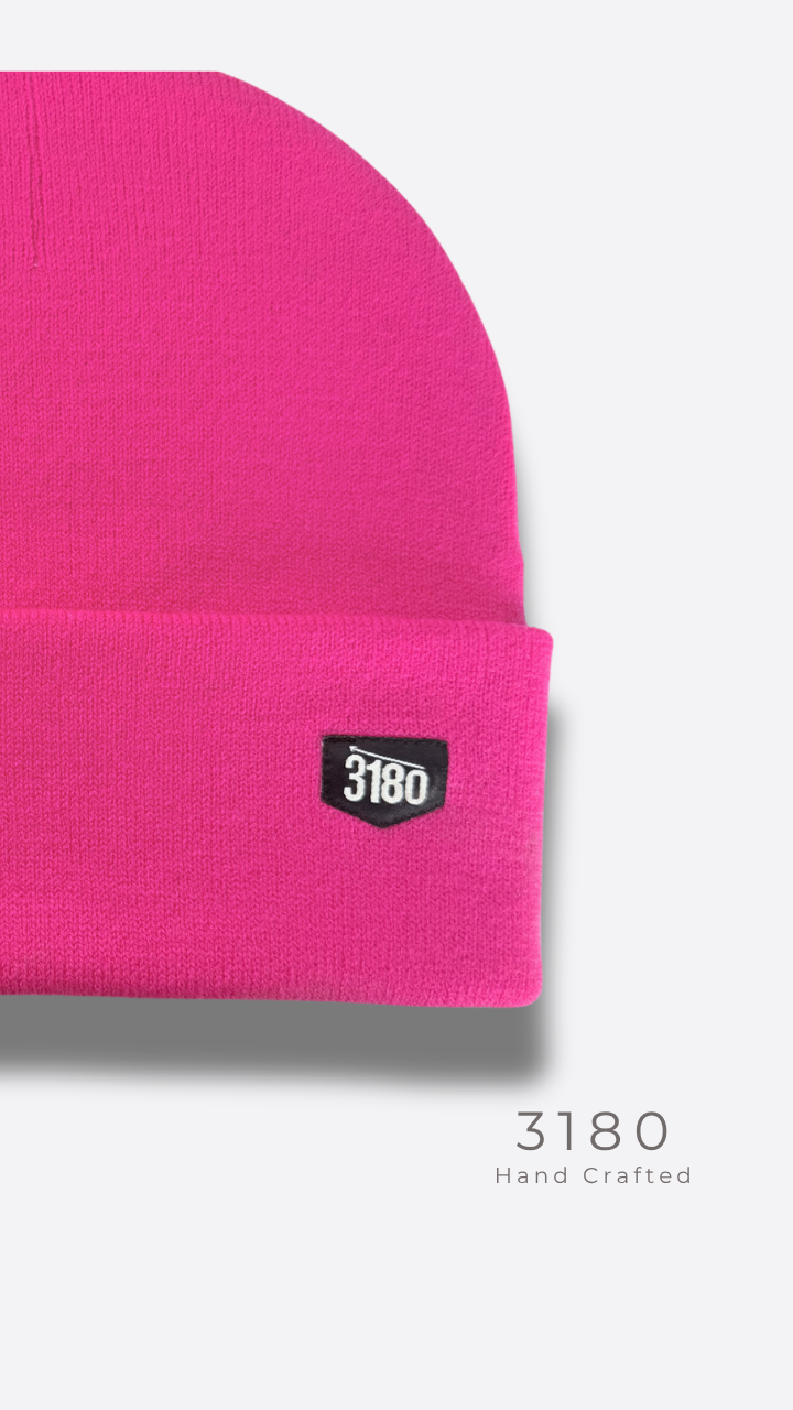 Unisex Reversible Winter Beanie – Neon Hot Pink | 3180