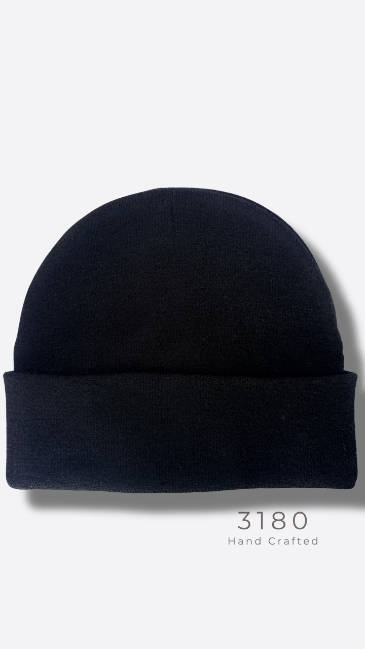 Unisex Reversible Winter Beanie – Classic Black | 3180
