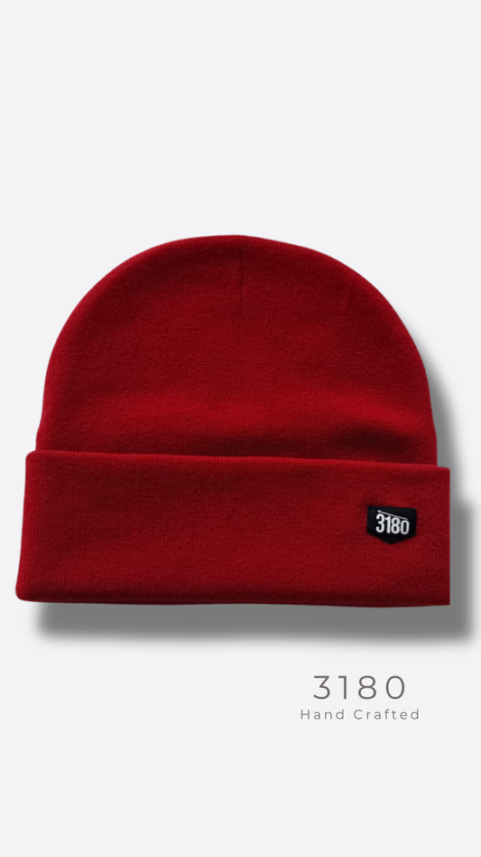Unisex Reversible Winter Beanie – Vibrant Red | 3180