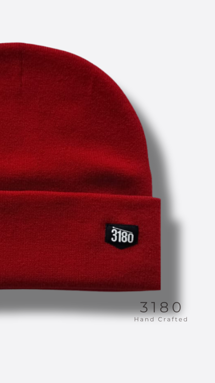 Unisex Reversible Winter Beanie – Vibrant Red | 3180