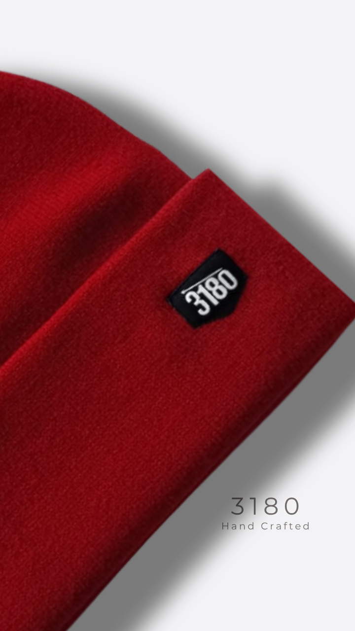 Unisex Reversible Winter Beanie – Vibrant Red | 3180