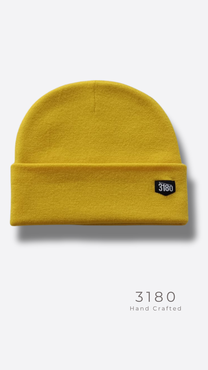 3180 Unisex Reversible Winter Beanie - Neon Yellow