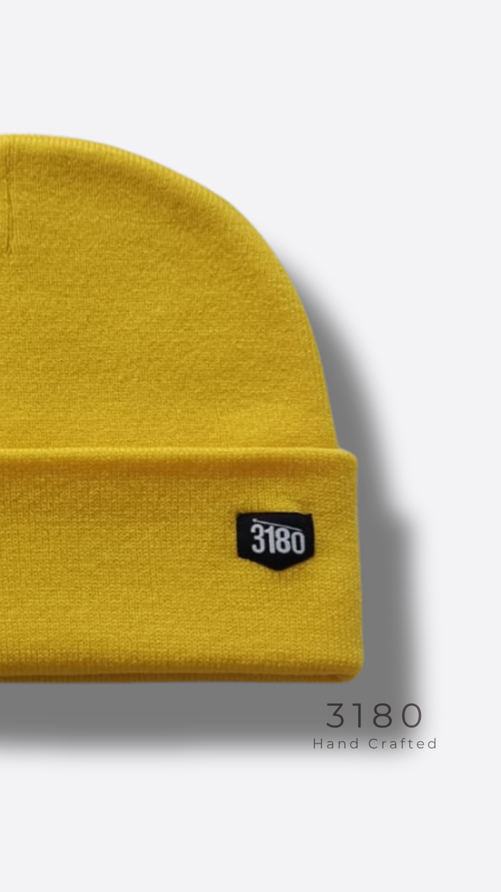 3180 Unisex Reversible Winter Beanie - Neon Yellow