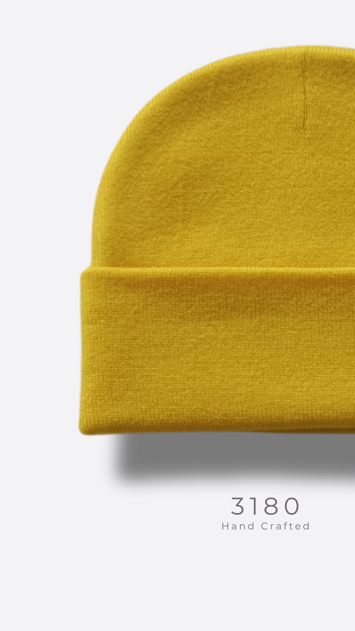 3180 Unisex Reversible Winter Beanie - Neon Yellow