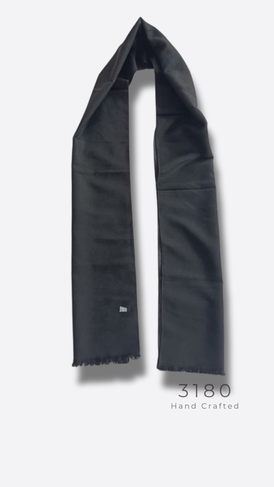 Unisex Reversible Winter Muffler – Black & Dark Grey | 3180