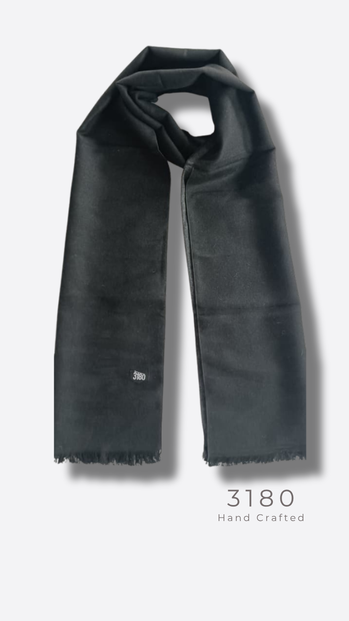 Unisex Reversible Winter Muffler – Black & Dark Grey | 3180