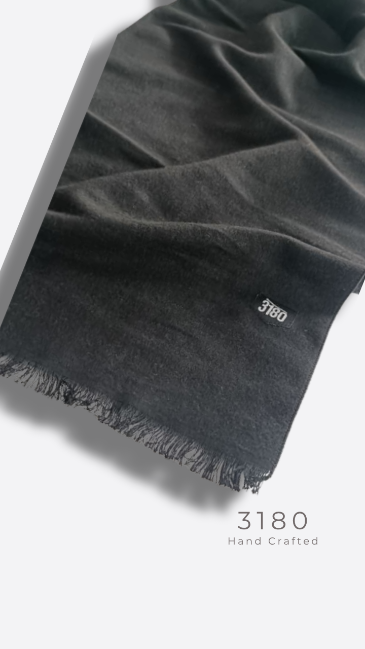 Unisex Reversible Winter Muffler – Black & Dark Grey | 3180