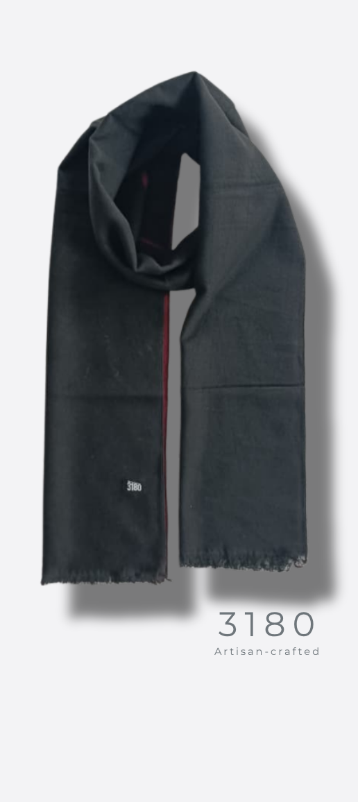 Unisex Reversible Winter Muffler – Maroon & Black | 3180