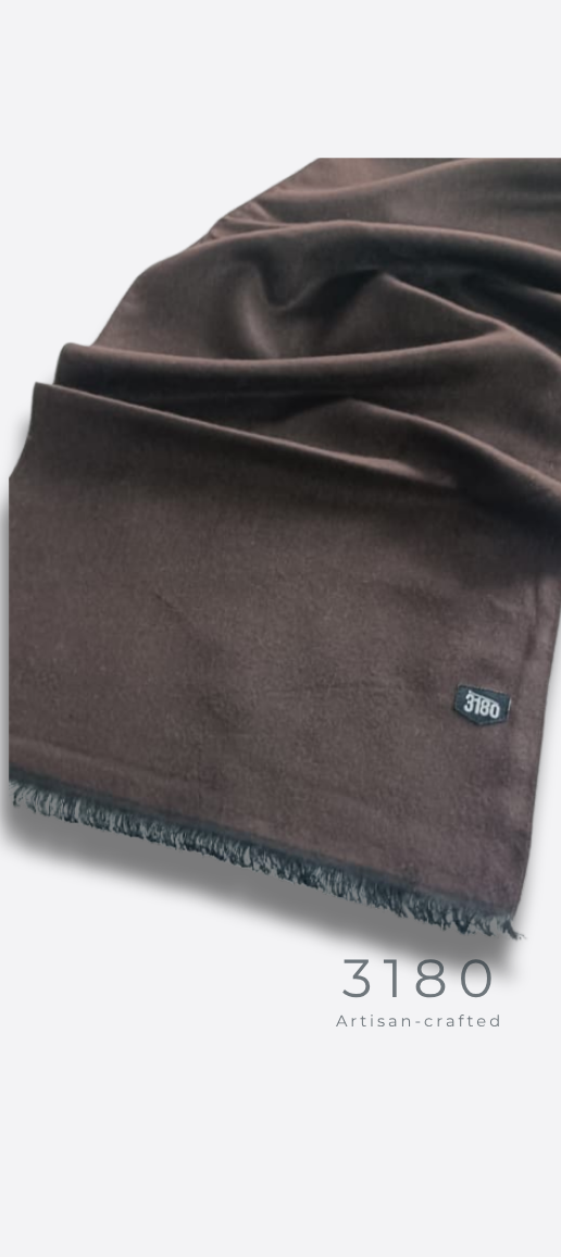 Unisex Reversible Winter Muffler – Dark Brown & Taupe | 3180